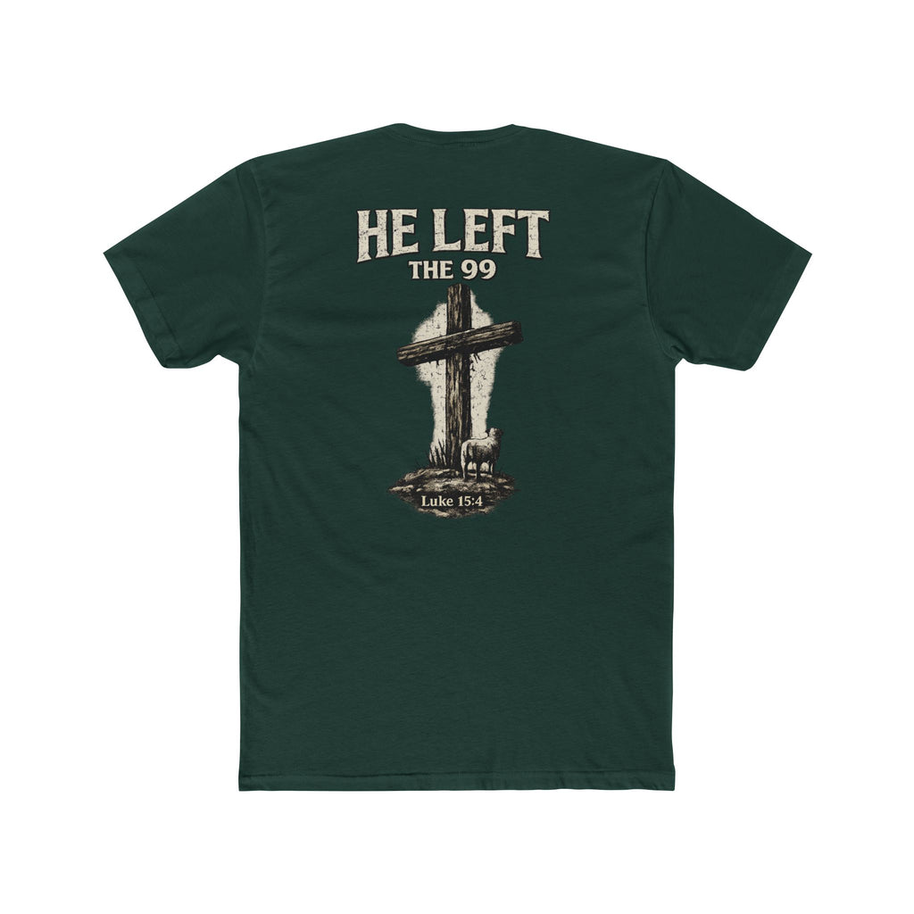He Left The 99 Unisex Cotton Crew Tee