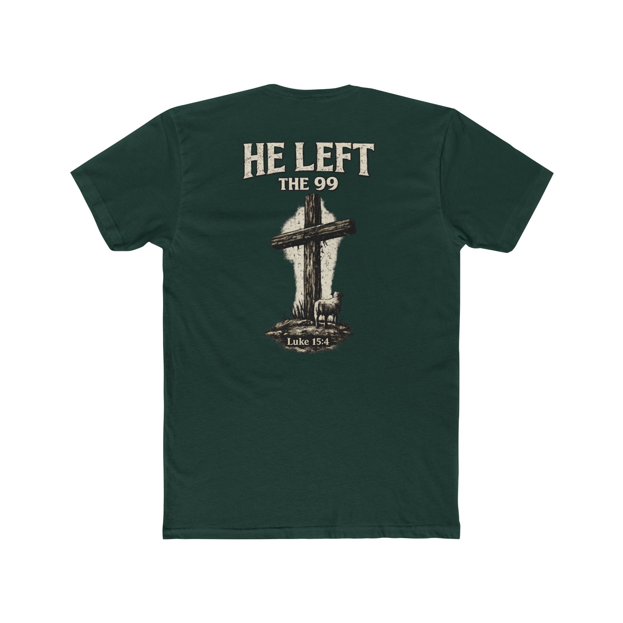 He Left The 99 Unisex Cotton Crew Tee