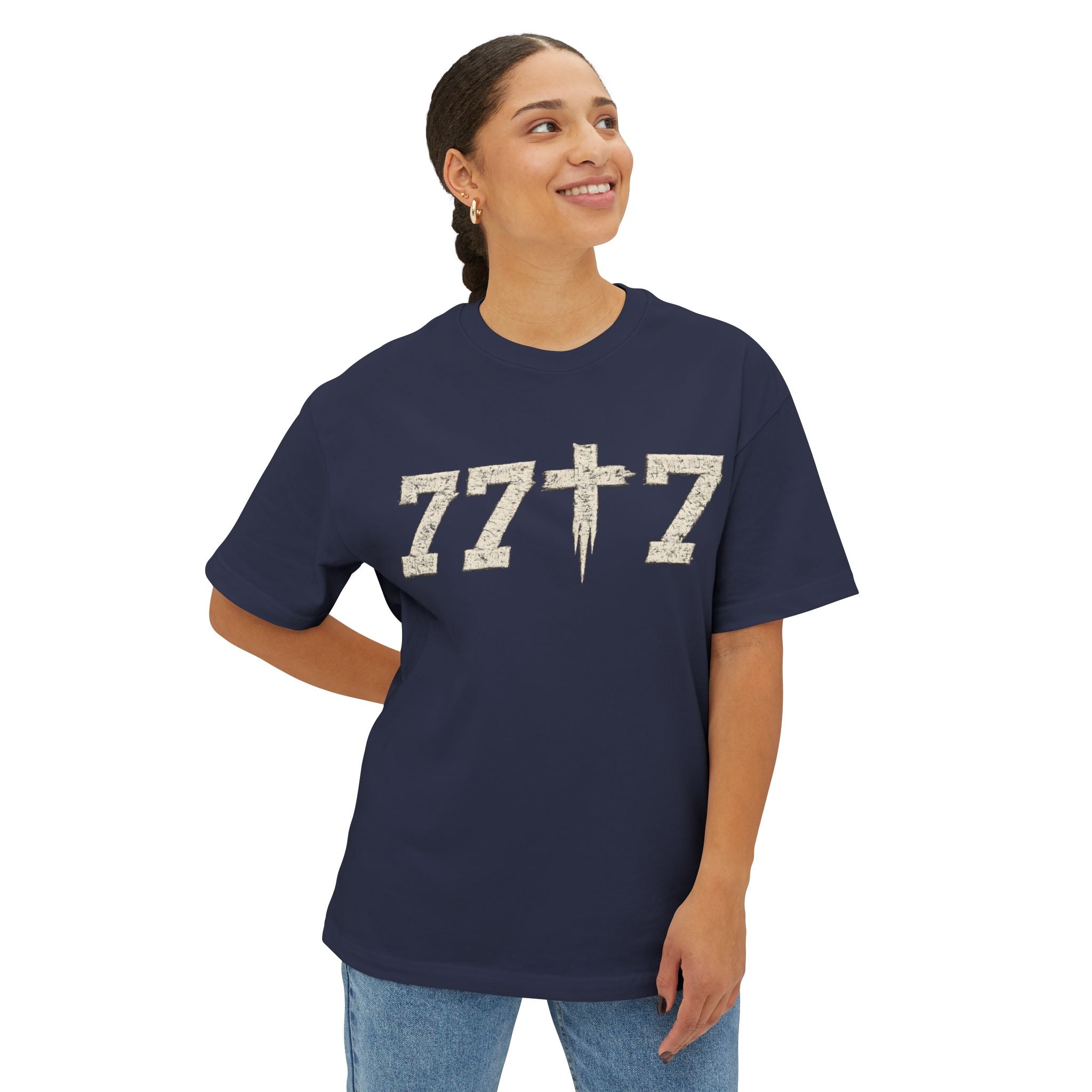 77x7 Unisex Oversized Boxy Tee